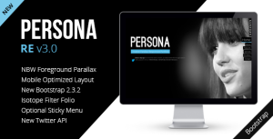 Persona 创意视差 XHTML/CSS静态网站模板HTML5主题-蟹程序