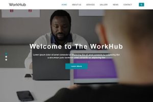 WorkHub - 商业HTML5模板-蟹程序