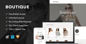 Boutique - 响应式 Email + 编辑器-蟹程序