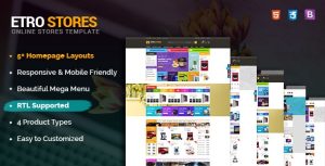 EtroStore - 响应式多用途HTML5模板-蟹程序