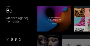 Be - 响应式作品展示HTML5模板 - v1.1-蟹程序