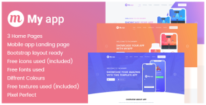 Myapp - App促销着陆页HTML模板-蟹程序