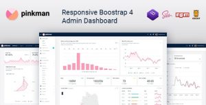 Pinkman - Bootstrap 4管理仪表板模板UI工具包 - v1.0-蟹程序
