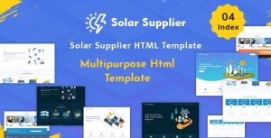 Solar Supplier - 太阳能能源企业网站HTML模板-蟹程序