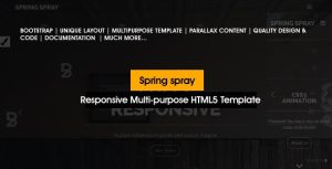 Springspray - 多用途网站HTML5模板-蟹程序