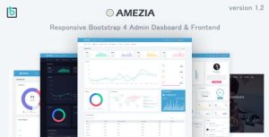 Amezia - 响应式管理仪表板HTML模板 - v1.2-蟹程序