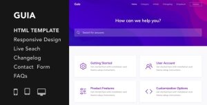 Guia - 服务文档说明书HTML5模板-蟹程序