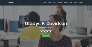 Mannat - 响应式单页网站HTML模板 - v1.0-蟹程序