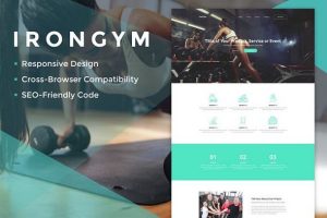 IronGym 体育健身HTML模板-蟹程序