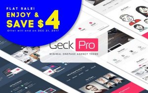 GeckPro - 多用途Bootstrap HTML模板-蟹程序