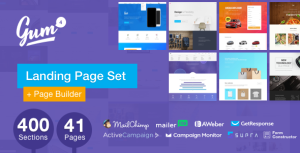 Gum v4.6.3 - 着陆页编辑器HTML模板-蟹程序
