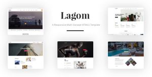 Lagom - 响应式多概念HTML5模板-蟹程序