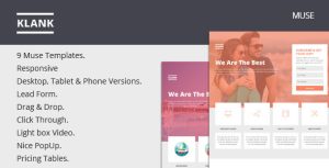 Klank - 多用途着陆页HTML5模板-蟹程序