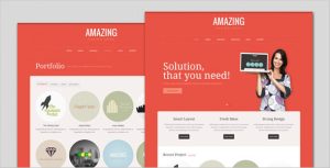 自适应 Amazing 企业 XHTML/CSS静态网站模板HTML5主题-蟹程序