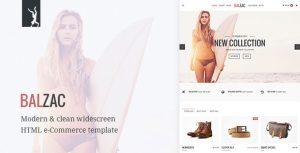 Balzac 购物商城 HTML5网站模板-蟹程序