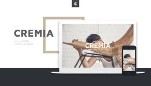 Cremia 作品展示 HTML5模板-蟹程序