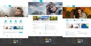 漂亮大气的自适应 EVOLVE 企业 HTML5模版-蟹程序