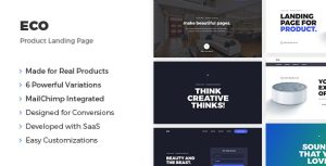 Eco - 产品着陆页HTML模板-蟹程序