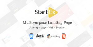 StartEx 着陆页 HTML5网站模板-蟹程序