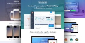 Startupkit 视差着陆页 HTML5网站模板-蟹程序