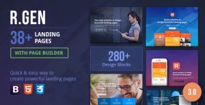 RGen v3.08 - 带页面生成器HTML着陆页-蟹程序