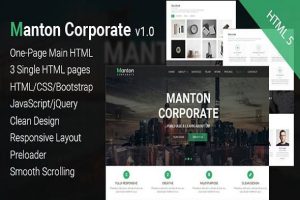Manton Corporate v1.0 - 企业公司HTML 5模板-蟹程序