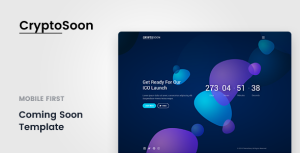 CryptoSoon - 倒计时HTML模板-蟹程序