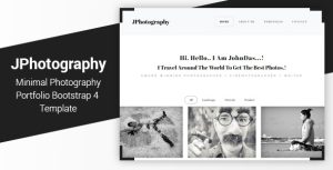 JPhotography - 迷你作品展示HTML5模板-蟹程序