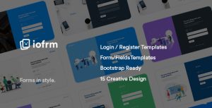 Iofrm - 登录和注册表单模板-蟹程序