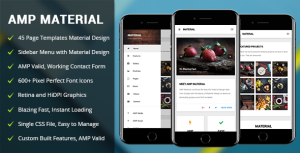 AMP Material - 移动Google AMP模板-蟹程序