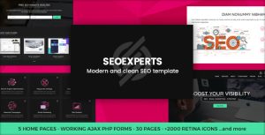 SEOEXPERTS - SEO媒体营销HTML模板-蟹程序