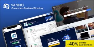 Vanno - 消费评测评级HTML模板-蟹程序