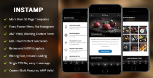 AMP Insta Mobile - 移动Google AMP模板-蟹程序