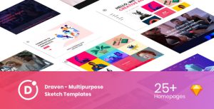 Draven - 多用途产品展示HTML模板-蟹程序