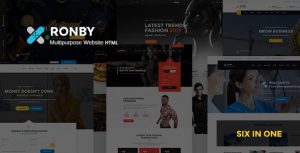 Ronby  -  6 Niche 多用途HTML5模板-蟹程序