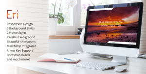 Eri - 网站维护倒计时HTML模板-蟹程序