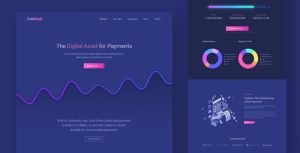 Coindash  - 加密货币着陆页模板-蟹程序