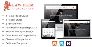 Law Firm - 响应式法律 HTML 模板-蟹程序