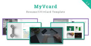 MyVCard - 响应式简历vCard模板 - v1.2-蟹程序