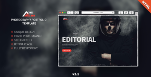 Alex Zane - 摄影作品展示HTML模板 - v2.1-蟹程序