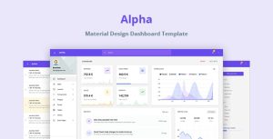 ALPHA - 后台管理模板HTML模板-蟹程序