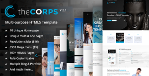The Corps - 多用途HTML5模板-蟹程序
