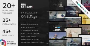 BigStream v1.5.8 - 单页多用途HTML模板-蟹程序