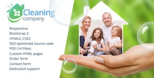 House Cleaning Services卫生保洁HTML5模板-蟹程序