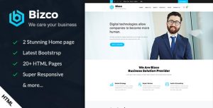Bizco - 公司企业HTML5模板-蟹程序
