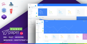 Paper 响应式Bootstrap 4 管理面板 v1.0.1-蟹程序