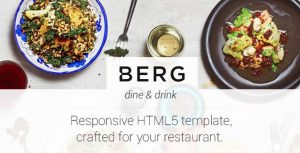 自适应 Berg 美食 HTML5模板-蟹程序