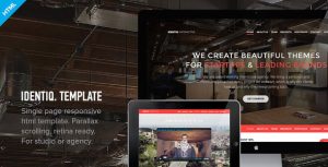 Identiq v1.0.1 - 单页视差HTML模板-蟹程序