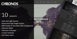 大气全屏 Chronos 单页视差 HTML5静态网站模板主题-蟹程序
