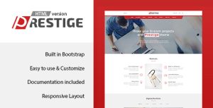 Prestige -单页HTML模板-蟹程序